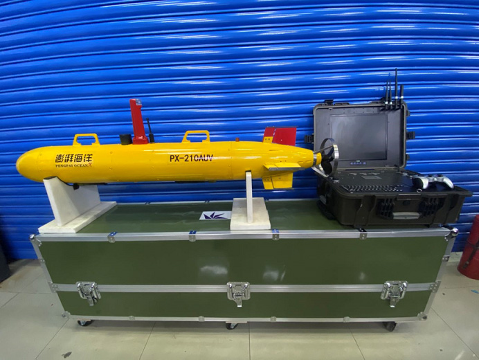 The PX-210 AUV was delivered to the user, and various tests were carried out for the user in Daya Bay, Guangdong Province.