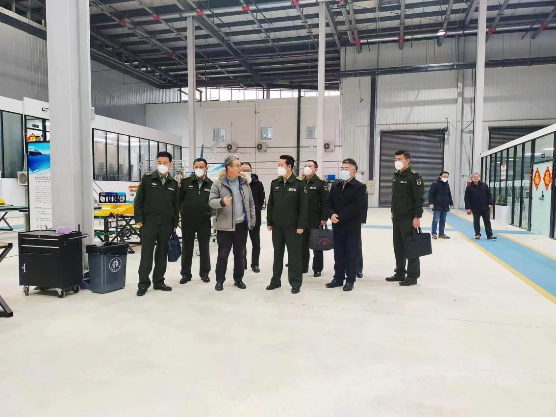 The leaders of the Qingdao Police Reserve visited the company for investigation